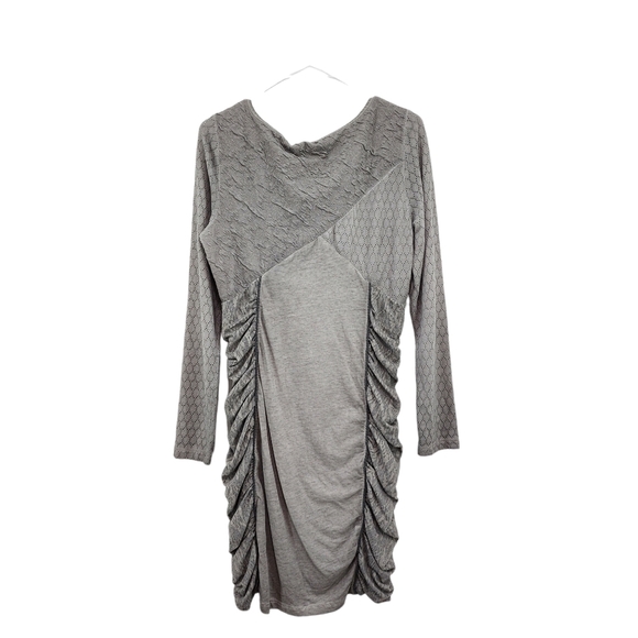 Angels Never Die Women's Cotton Blend Ruched Bodycon Artsy Dress - Picture 7 of 9